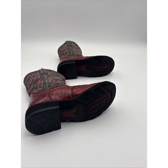 Ariat Boots Womens Size 6 B ProBaby Ostrich Print Red & Grey 16708 - Picture 9 of 9